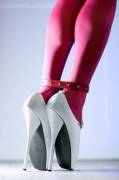 White Ballet Heels