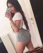 Asian Rocking Her Booty Shorts!