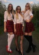 Sexy schoolgirl skirts