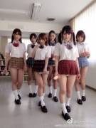 Japanese schoolgirls ready for play