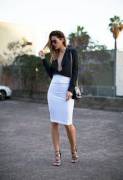 White Pencil Skirt