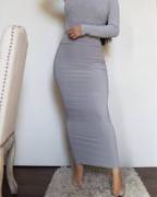 Long Grey Dress