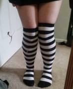Long socks with stripes are still very important.