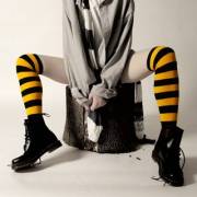 Black &amp; Yellow in Boots