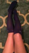 My favorite purple gym socks :)