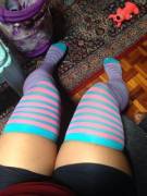 Hi there I'm new. Here are my feets in socks I bought in Harajuku :)