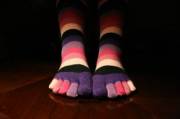 Toe socks are like... Little hugs for each and every toe!