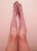 Pink knee highs