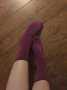 purple socks, my first post!