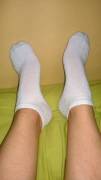 White ankle socks by request