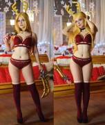 Christmas Katarina ~ by Evenink_cosplay
