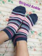 [SELLING] Cute Asian has so many socks to choose from! 2 day wear!