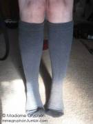 Herringbone knee socks