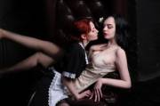 (American Horror Story) Moira O'hara and Elizabeth Short cosplay by CarryKey and Yatochka. Please, come play
