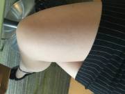 Gorgeous nylons getting stares at the office