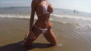 White bikini at the beach