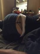 Got a peak of my wife's whale tail. I thought I should share it!! PM's welcomed