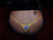 Neon and other bright colored thongs are the best!