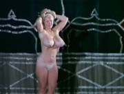 Vintage busty babe dancing around in barely anything