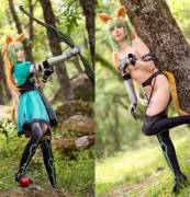 Atalanta full/nude in the forest! Cosplay by me (Kerocchi)