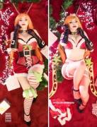 [SELF] Slay Belle Katarina (League of Legends) - Christmas Dakimakura version by Mikomi Hokina (˵ ͡° ͜ʖ ͡°˵)