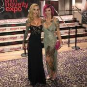 Sarah Jessie and Anna Bell Peaks at the AVN Awards 2017