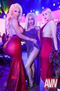 Nicolette Shea, Luna Star and ? at the AVN Awards 2018