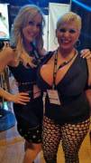 Brandi Love and Claudia Marie at AVN AEE 2016