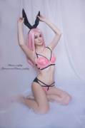 Kanra_cosplay as Pink Easter bunny [Self]