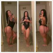 Elke the Stallion showing off her curves.