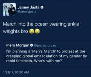 Jamey Hatebreed with a great reply to Piers Morgan's anti-March garbage