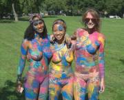 Finger painted bodies