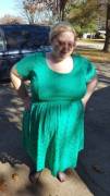 Thanksgiving, green dress, happy day to you.