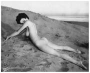 1950s Burlesque dancer "Sequin" as shot by Bernard of Hollywood