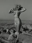 Shoreline Nude by Andre De Dienes (1950s)