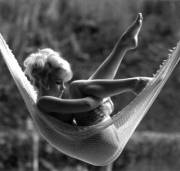 Hammocks are so relaxing. 50s or early 60s?