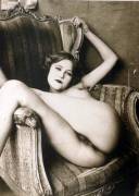 Woman in chair, 1930s