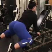 Working out that big butt of hers.