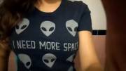 Her shirt should say: THEY need more space!