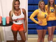 Hooters outfit vs volleyball