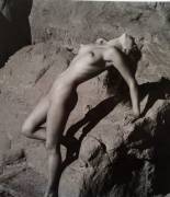 Nude on the Rocks by André de Dienes - 1960