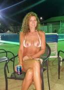 Bikini, Boobs Out, And Beer