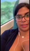 Sexy Latina on the Train [GIF]