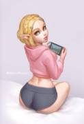 Gamer girl Zelda... (MeekoHopanes) [The Legend of Zelda]