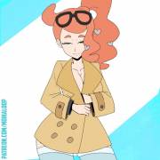 Sonia flashing her assets (Moika) [Pokemon]