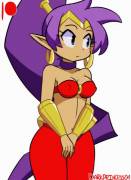 Shantae flashing her gems (Darkprincess04) [Shantae]