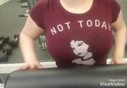 Just dropping my tits at the gym [OC]