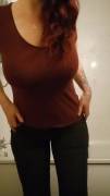 Soft squishy titty drop. Wearing causal, everyday jeans and t-shirt. Maybe you'll pass me on the street! 