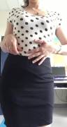 A little striptease behind my office’s closed door be[f]ore meeting parents
