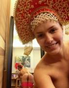 Russian nude selfie